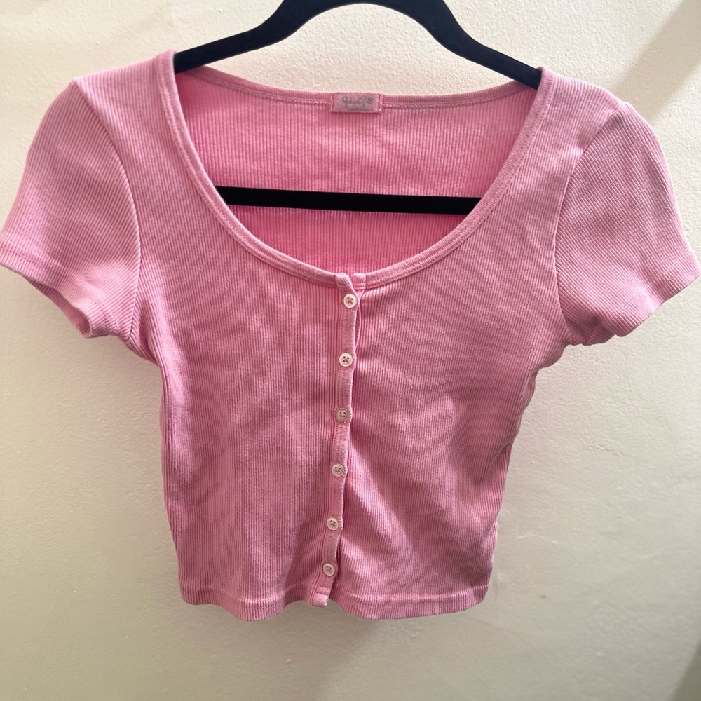 brandy melville pink zella top
